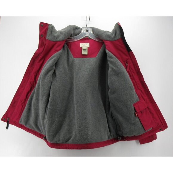 LL Bean Jacket Small Parka Coat Fleece Lined Hoodie Insulated Gorpcore - Picture 14 of 16